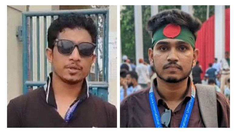 ডিআইইউ'র বৈছাআ কমিটির আহ্বায়ক রফিকুল ও সদস্য সচিব কাব্য