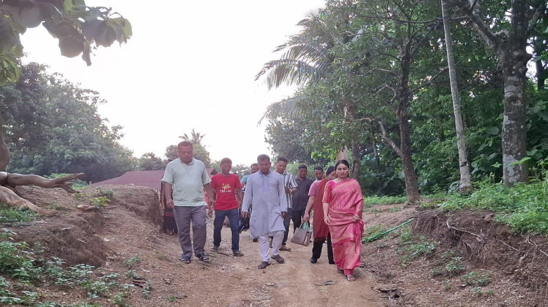 খাগড়াছড়ির পানি সঙ্কট পীড়িত দুর্গম জনপদ পরিদর্শনে প...